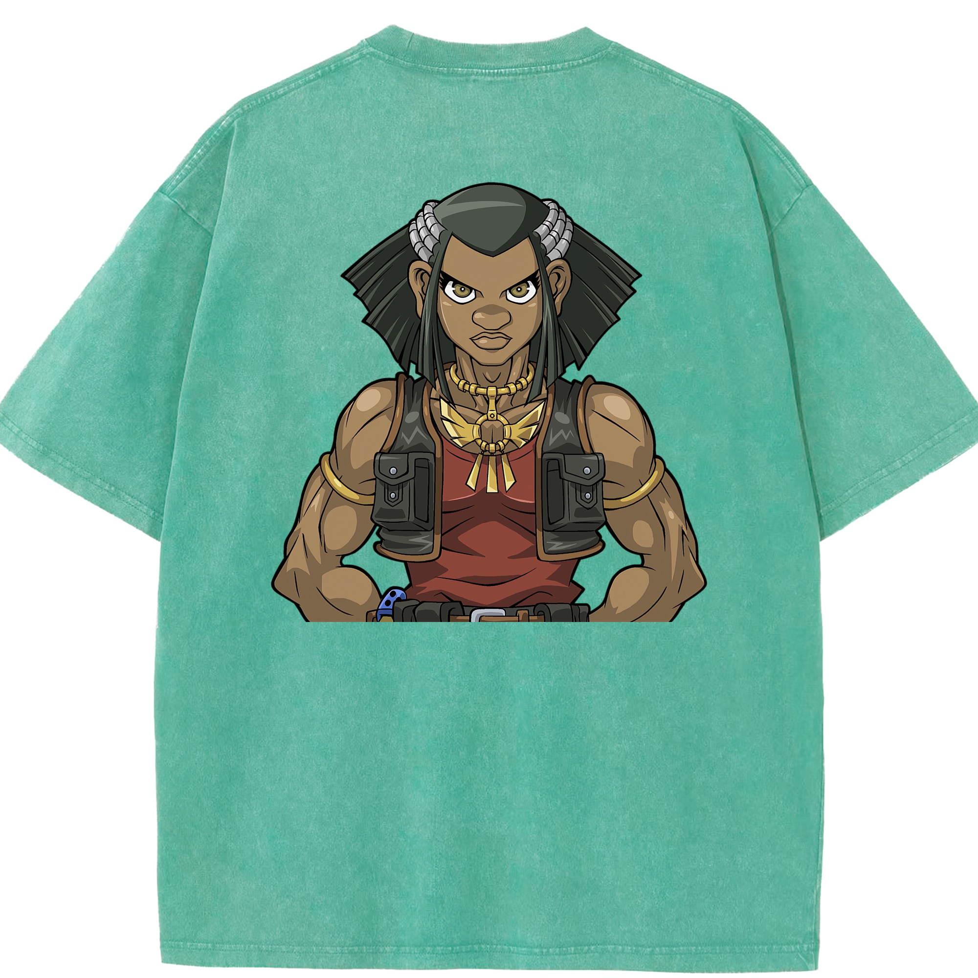 （画像用） 遊☆戯☆王 Yu-Gi-Oh! 綿100% ヴィンテージ風 半袖Tシャツ（背面プリント）